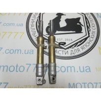 Вилка (амортизаторы, перья) HONDA DIO AF-25/AF-28/AF-35  гидравлика,золотистые (ОРИГИНАЛ Б/У ЯПОНИЯ)