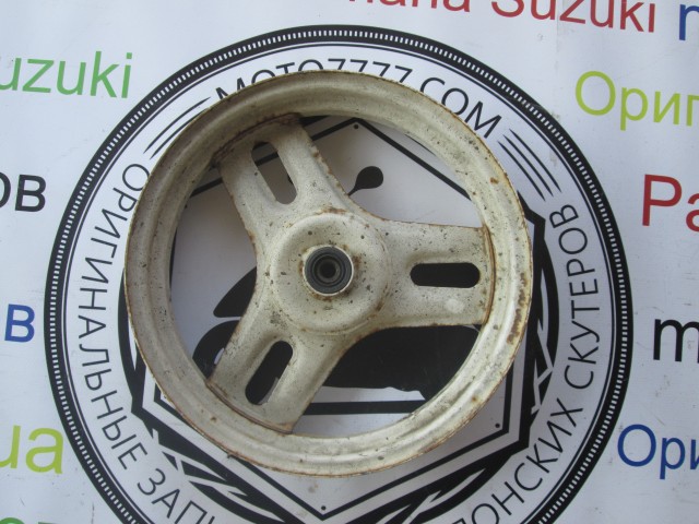 ДИСК КОЛІСНИЙ СТАЛЬНИЙ Honda Tact-16 HONDA DIO AF 18 б/в (передній , бараб)(1,85х10)(ВУЗКИЙ)